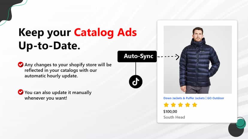 Infinite Tiktok Catalog Feed for Shopify