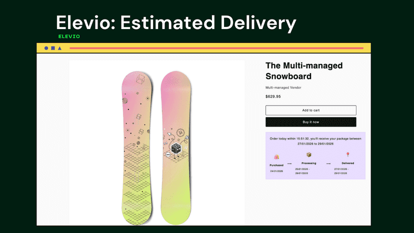 Elevio: Estimated Delivery