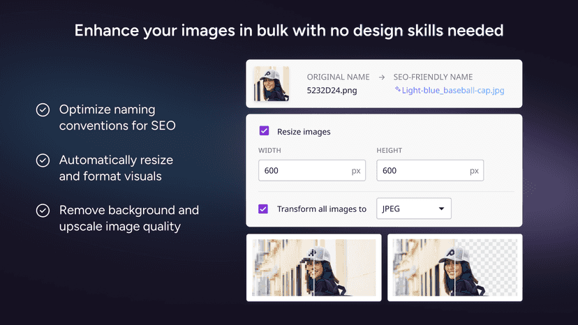 enhance your images with AI
