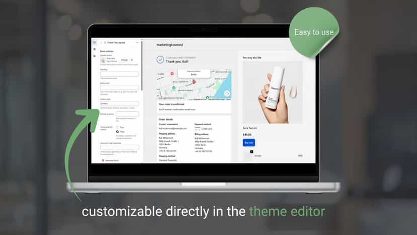 customizable directly in the theme editor