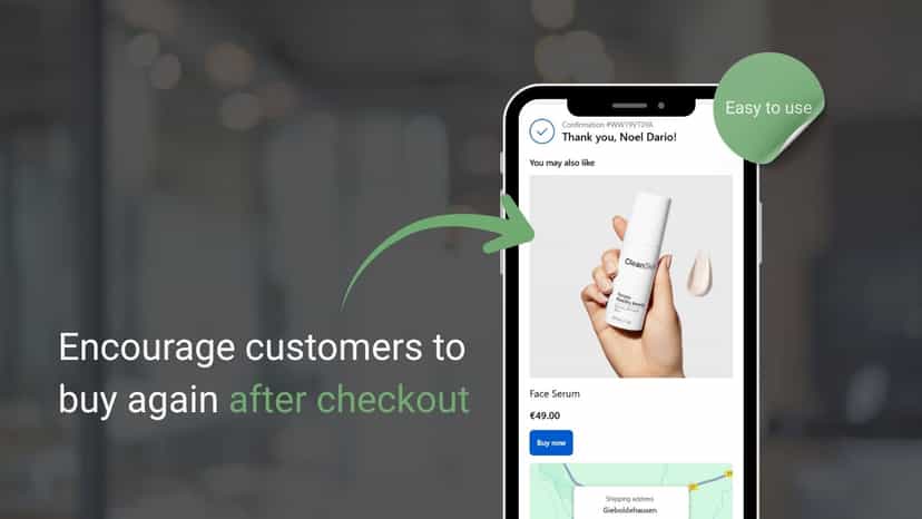 Encourage customers to buy again after checkout