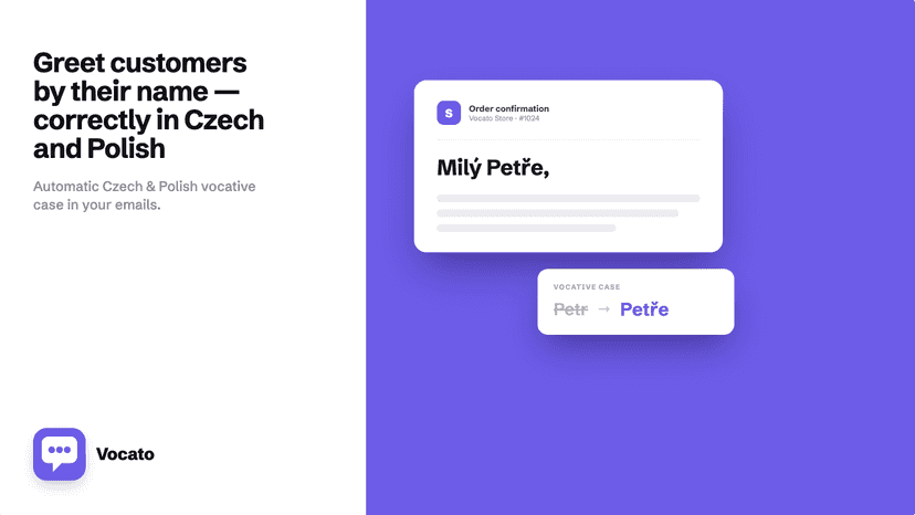 Greet customers correctly in Czech & Polish