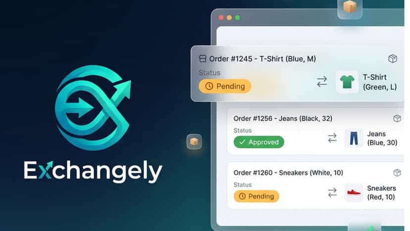 Dashboard managing customer return and exchange requests
