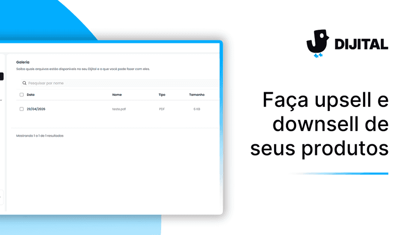 Faça upsell e downsell de seus produtos