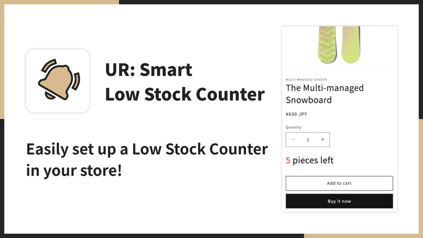 UR: Smart Low Stock Counter|Easily set up a Low Stock Counter !