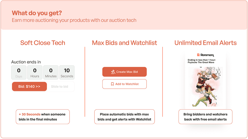 What's Included In Auction Now by Raremarq