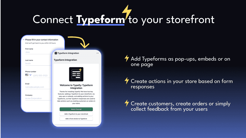 Typeform Shopify Infographic