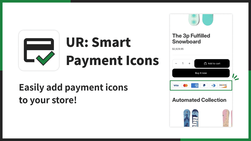 Easily add payment icons to your store!