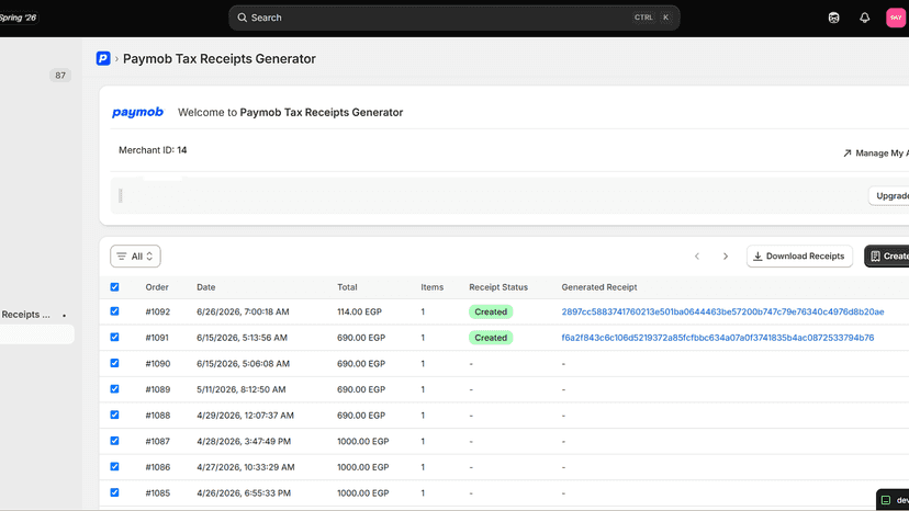 How to bulk file receipts manually on the dashboard
