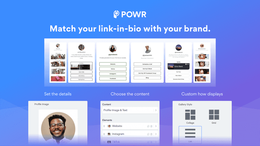Match your link-in-bio to your brand