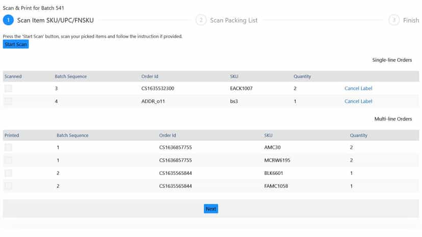 Scan and print workflow