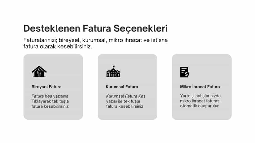 Fatura Seçenekleri