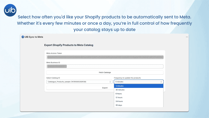 Control of how frequently your catalog stays up to date