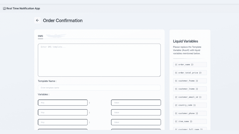configure template