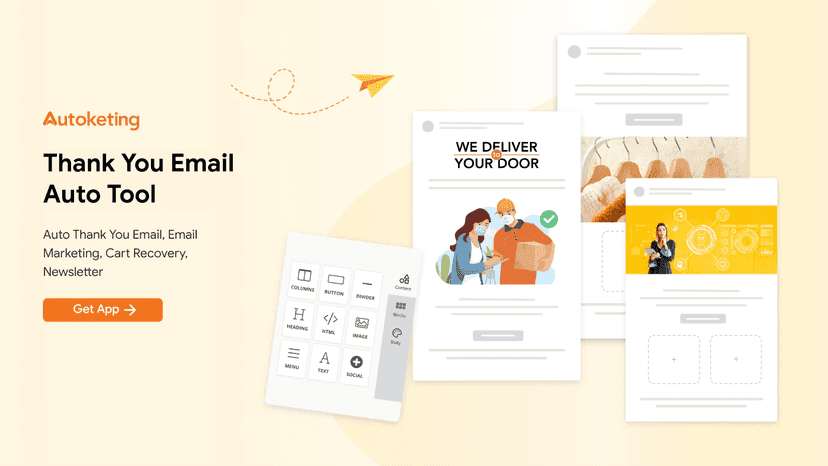Auto Thank You Email, Email Marketing, Cart Recovery, Newsletter
