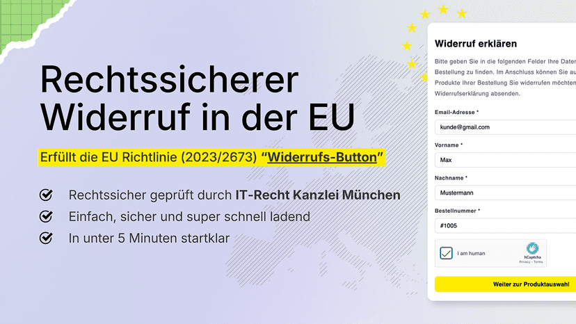 Rechtssicherer Widerruf in der EU