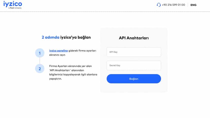 iyzico account connect