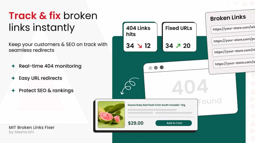 Track & fix broken links instantly