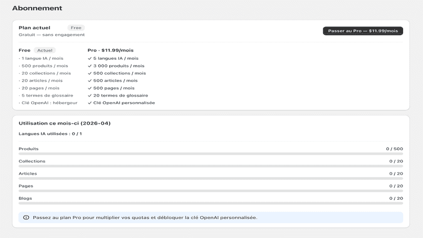 2 formules possibles