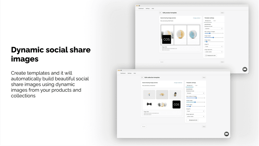 Dynamic Share images