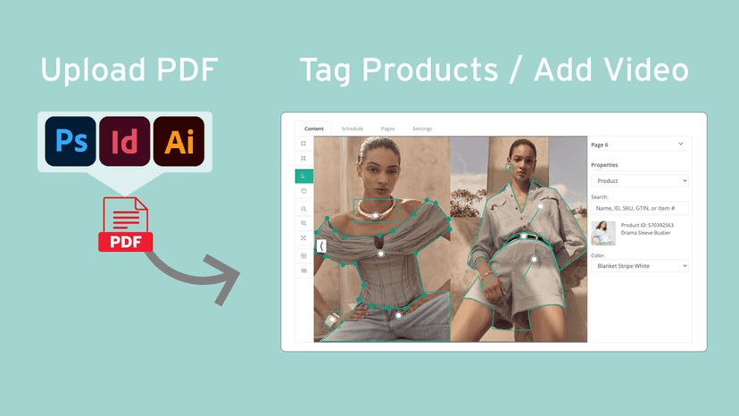upload publications and tag products