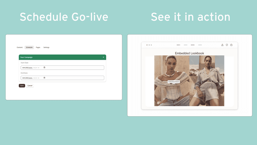 schedule go-live