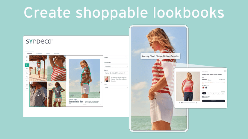 Create shoppable lookbooks and catalogs