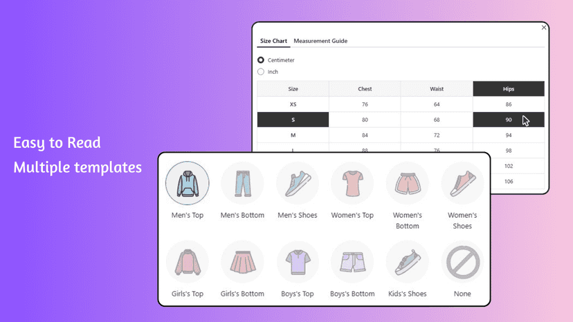 Easy to Read, Multiple templates