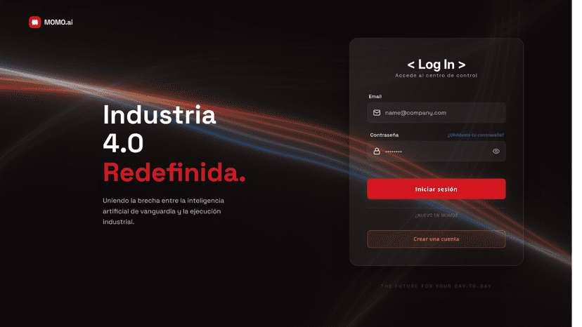 Página de inicio de sesión.