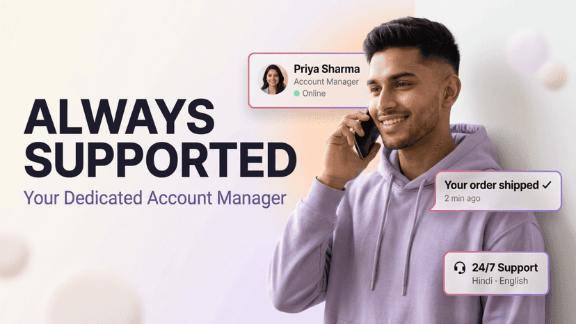 Dedicated Manager & Support