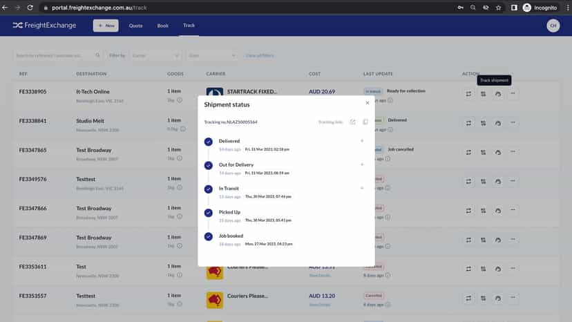 Real-time branded tracking & proof of delivery images