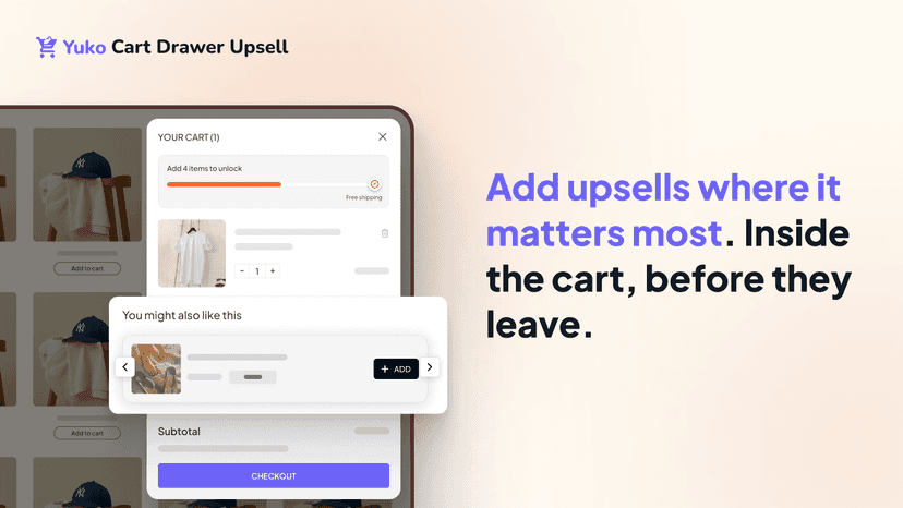 Upsell products at cart