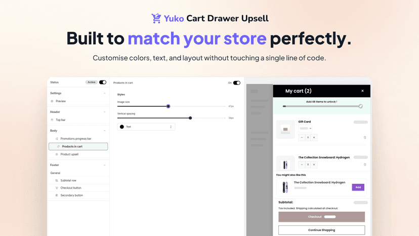Customize the elements easily