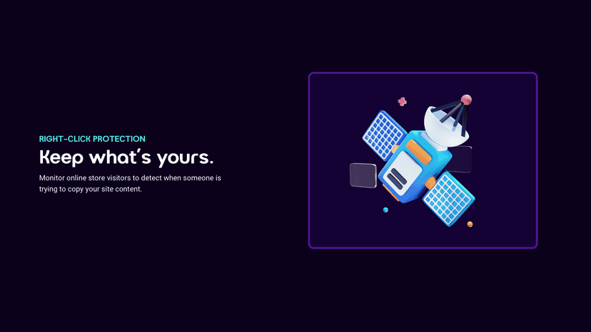 Right click protection to keep what's yours.