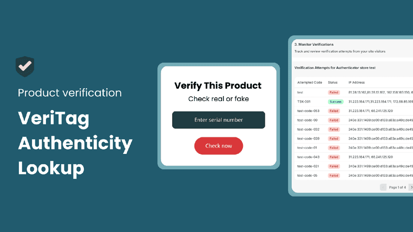 Check product authenticity with VeriTag app