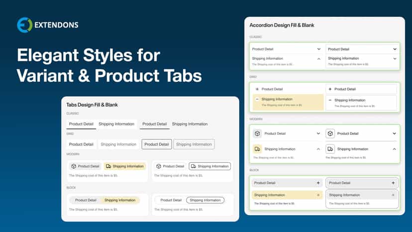 Ai Variants Products Description display into multiple styles