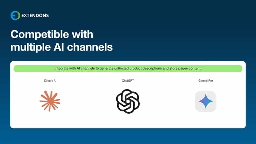 Ai product description generation channels