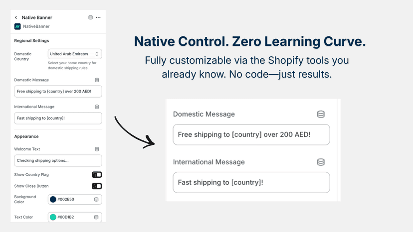 Native control.