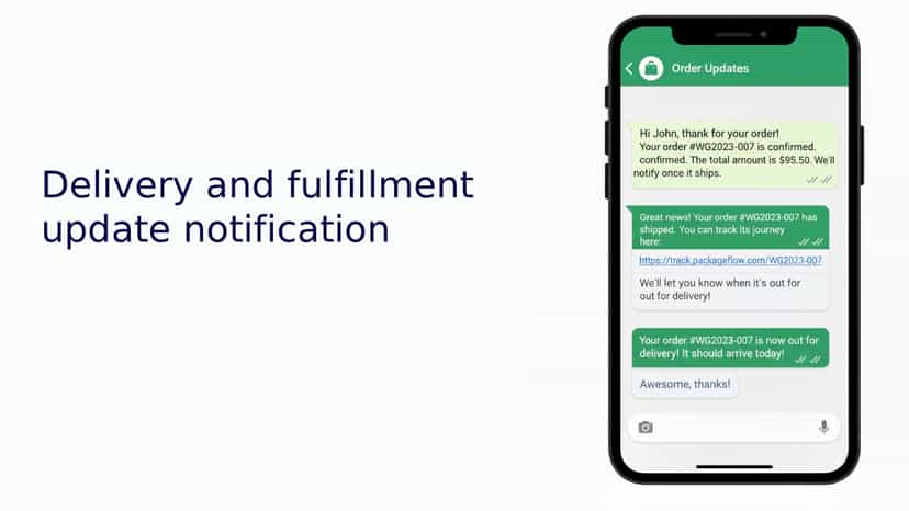 Delivery and fulfillment update notification