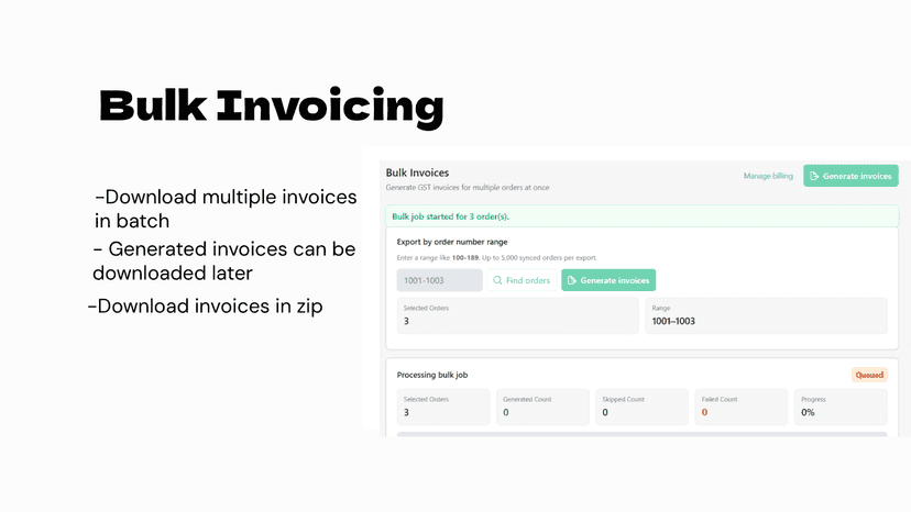 Bulk Invocies