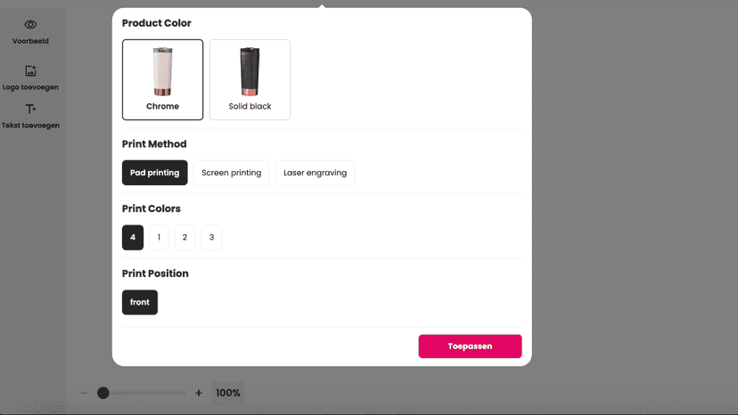 Product Selection - Switch between product variants