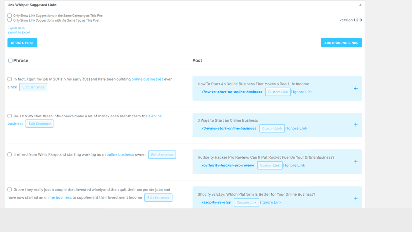 Add Internal Links While You Write