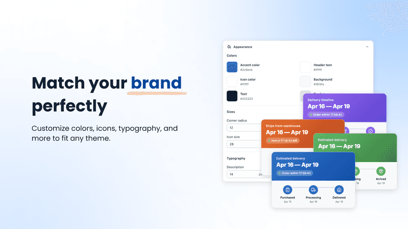 Widget color customization with multiple theme variants
