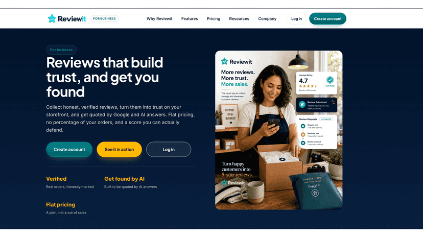 Create an account on the website and link it to Shopify