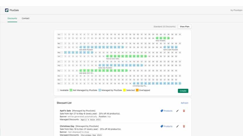 scheduled automated discount and sales based on occasion period