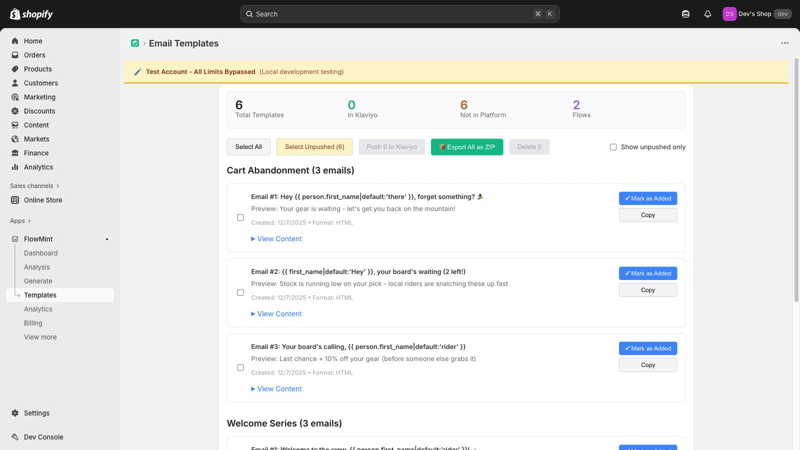 Generate email flows based on your brand's voice