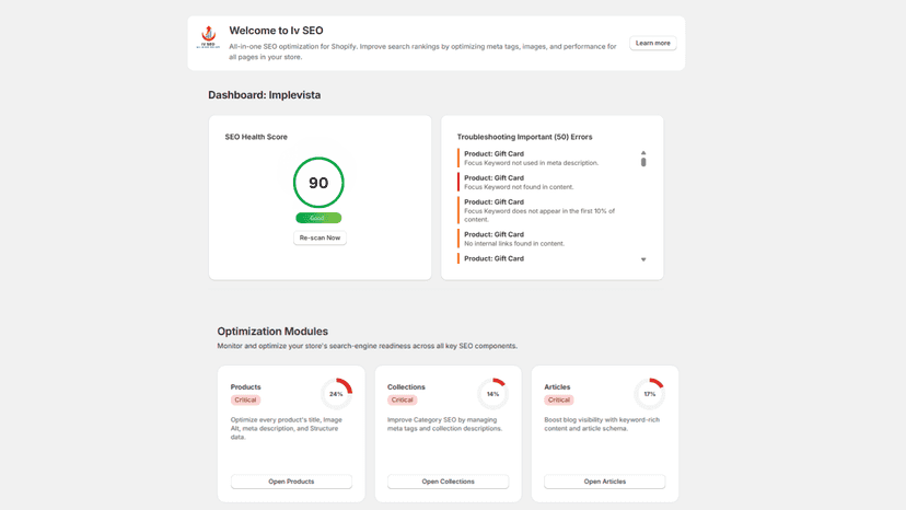 Iv SEO: All in One SEO app