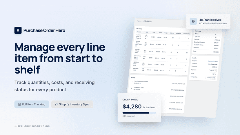 Manage every line item