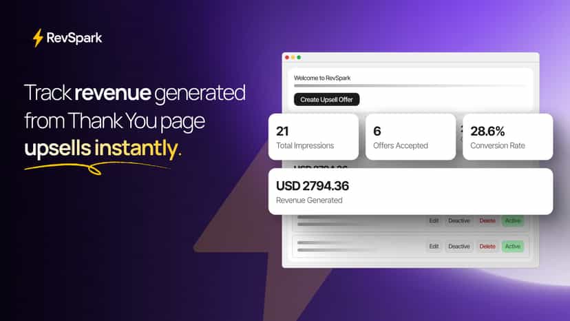 RevSpark – Track Upsell Revenue & Conversions