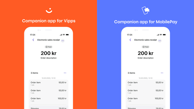 Vipps/MobilePay Companion
